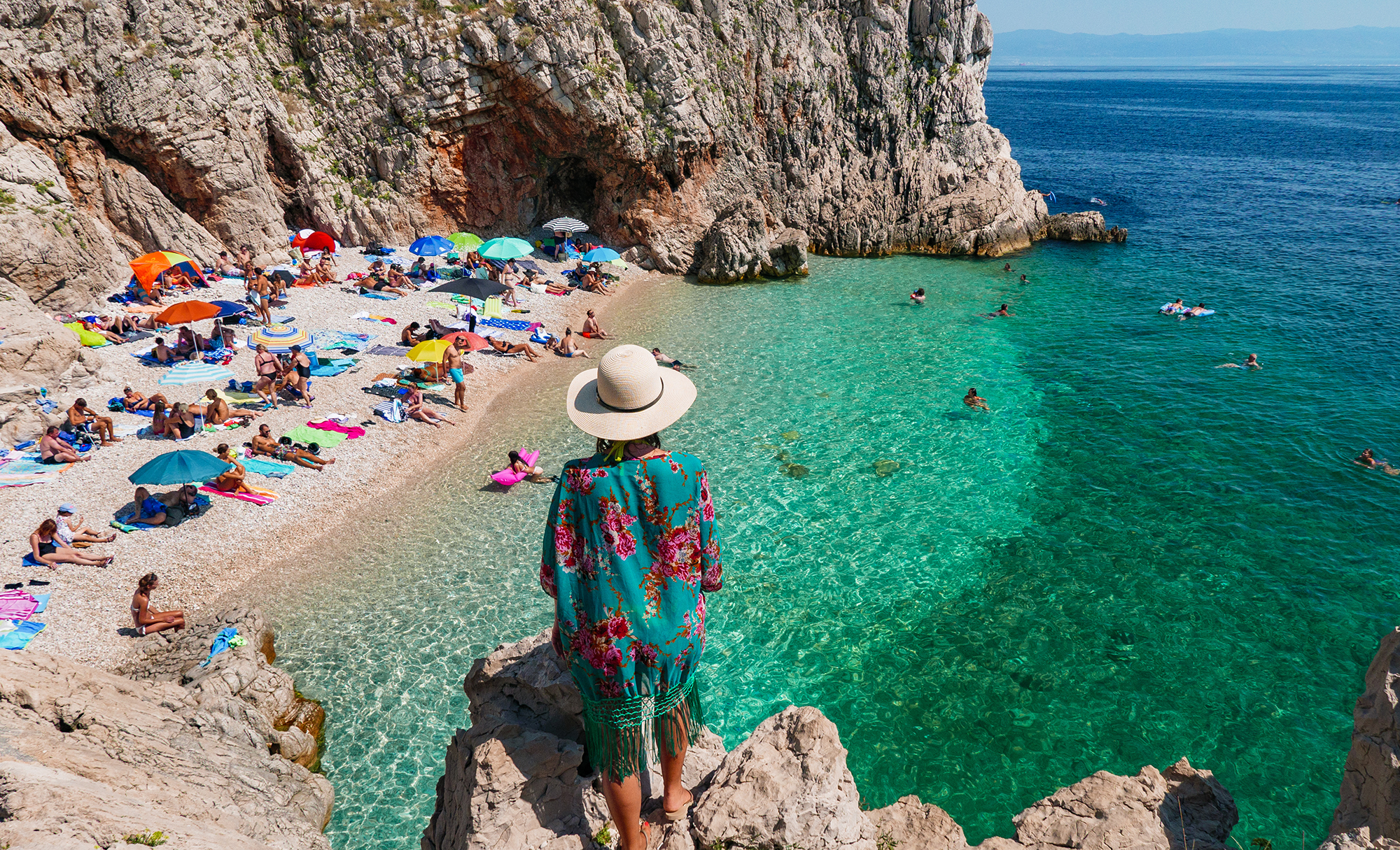 Brsec beach in Croatia