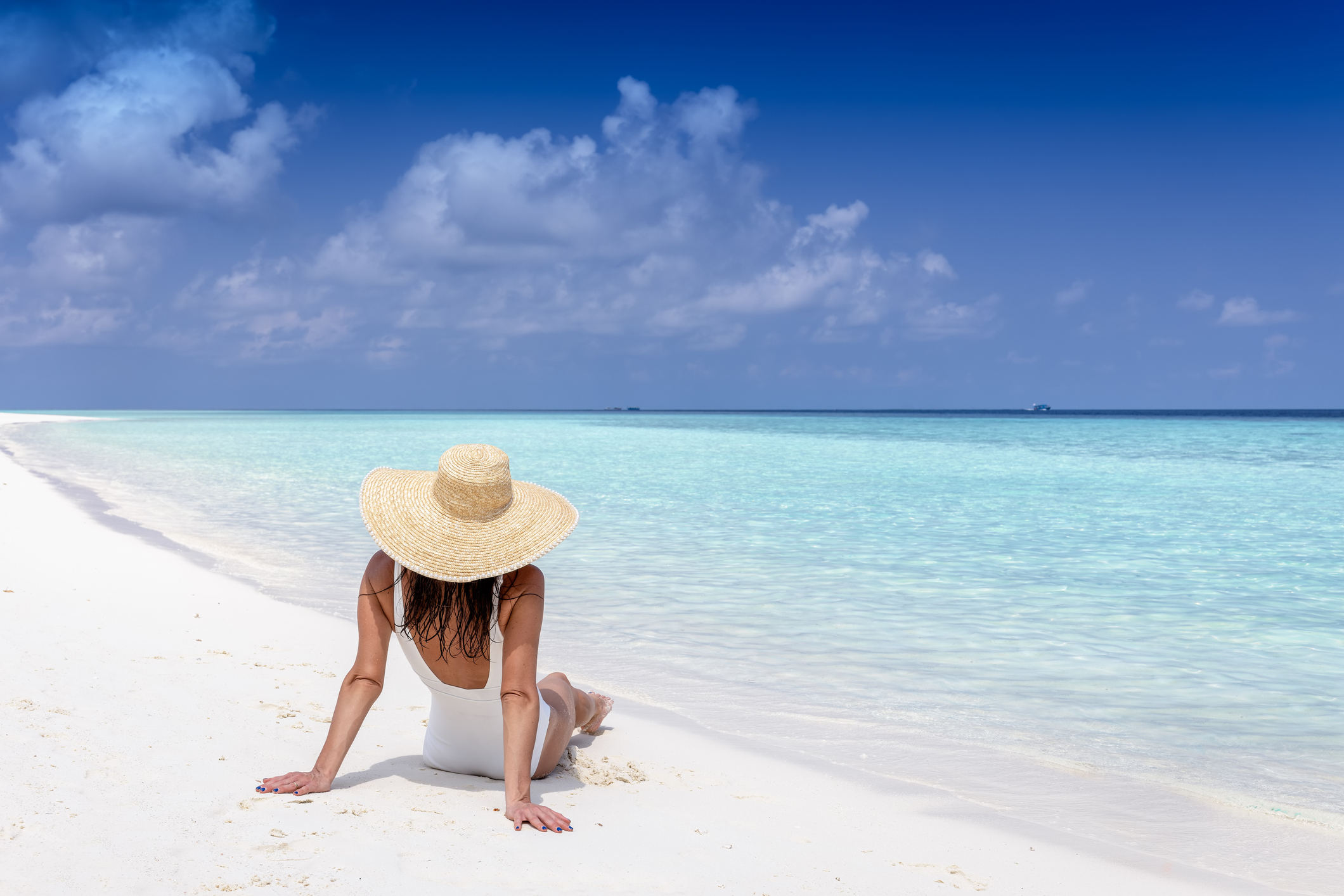 Relaxing on the Maldives