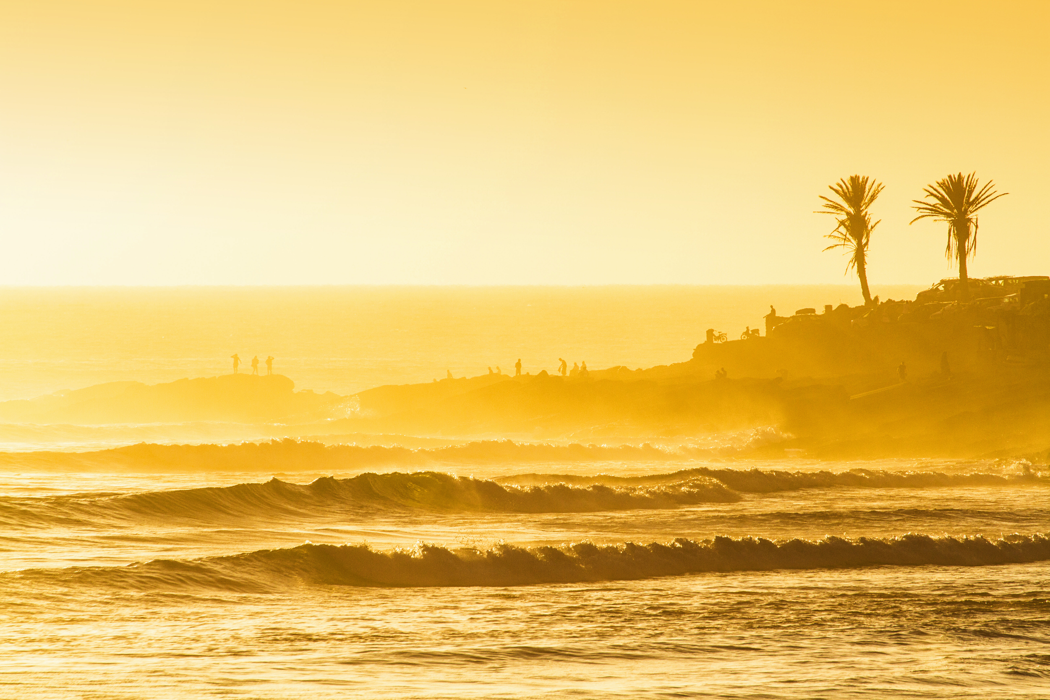 Sunset surf session