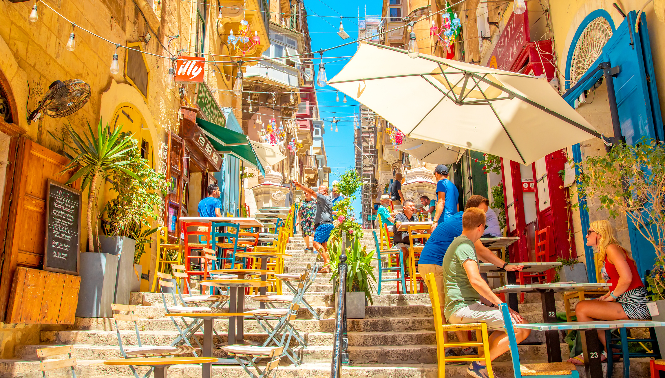 Cafe in Valletta old town