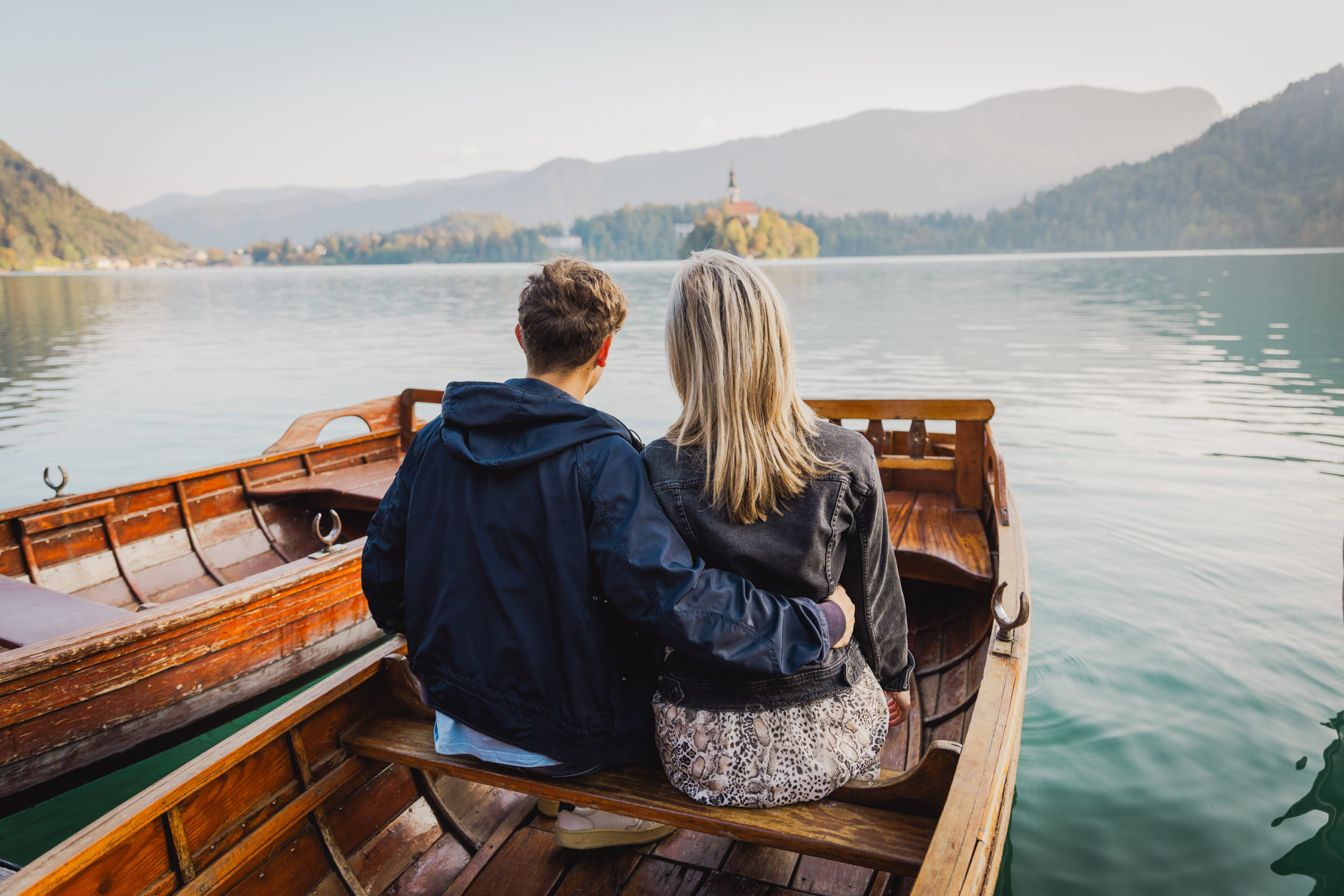 Enjoying Lake Bled