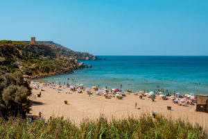 Golden Bay beach in Mellieha