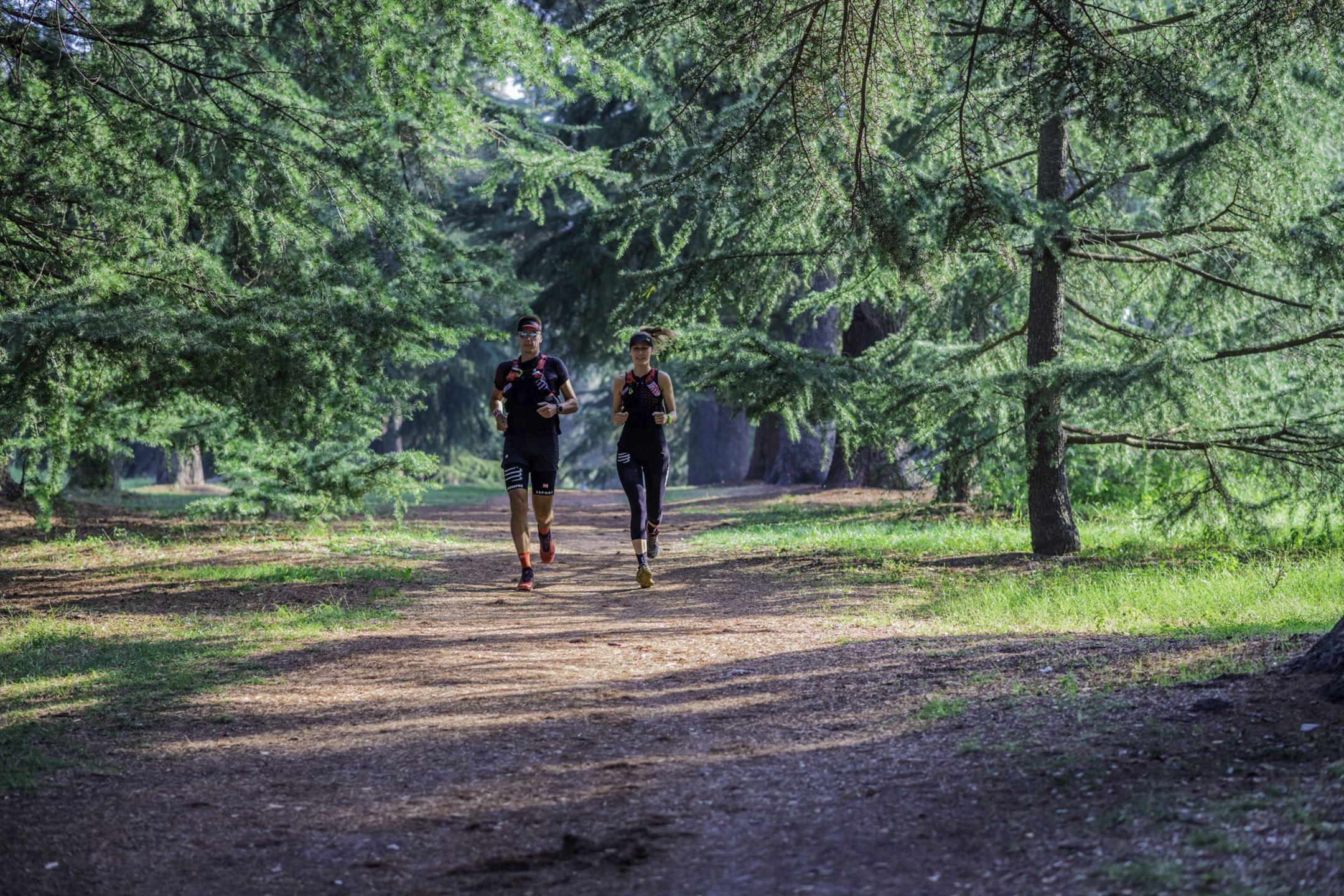 Running through the gardens of Hotel Eden