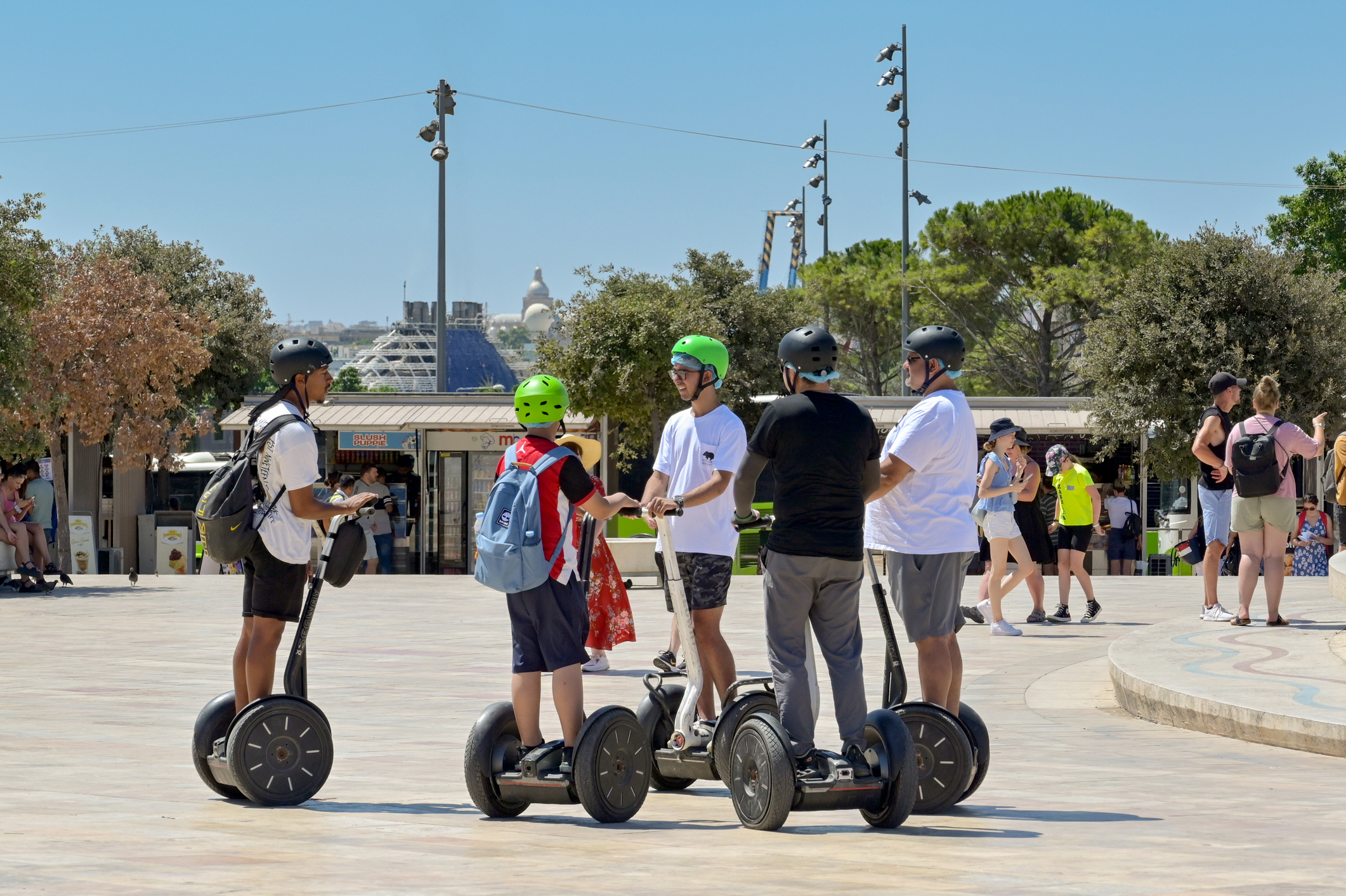 Segway vehicles on a sightseeing tour of Valletta