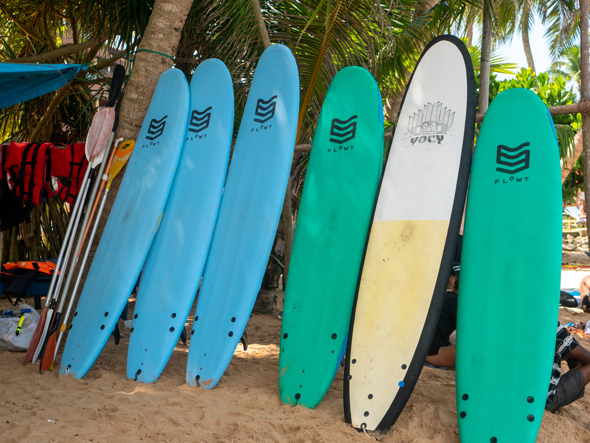 Surfboard in Hikkaduwa