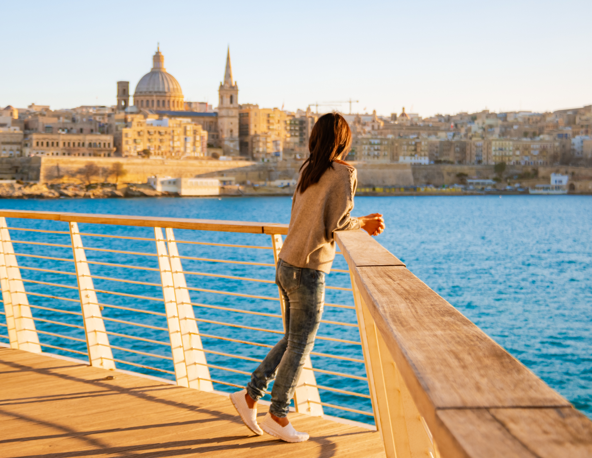 Valletta Malta city Skyline