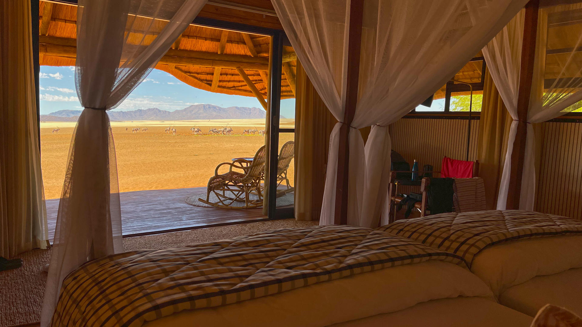 View from Accommodation at Kwessi Dunes