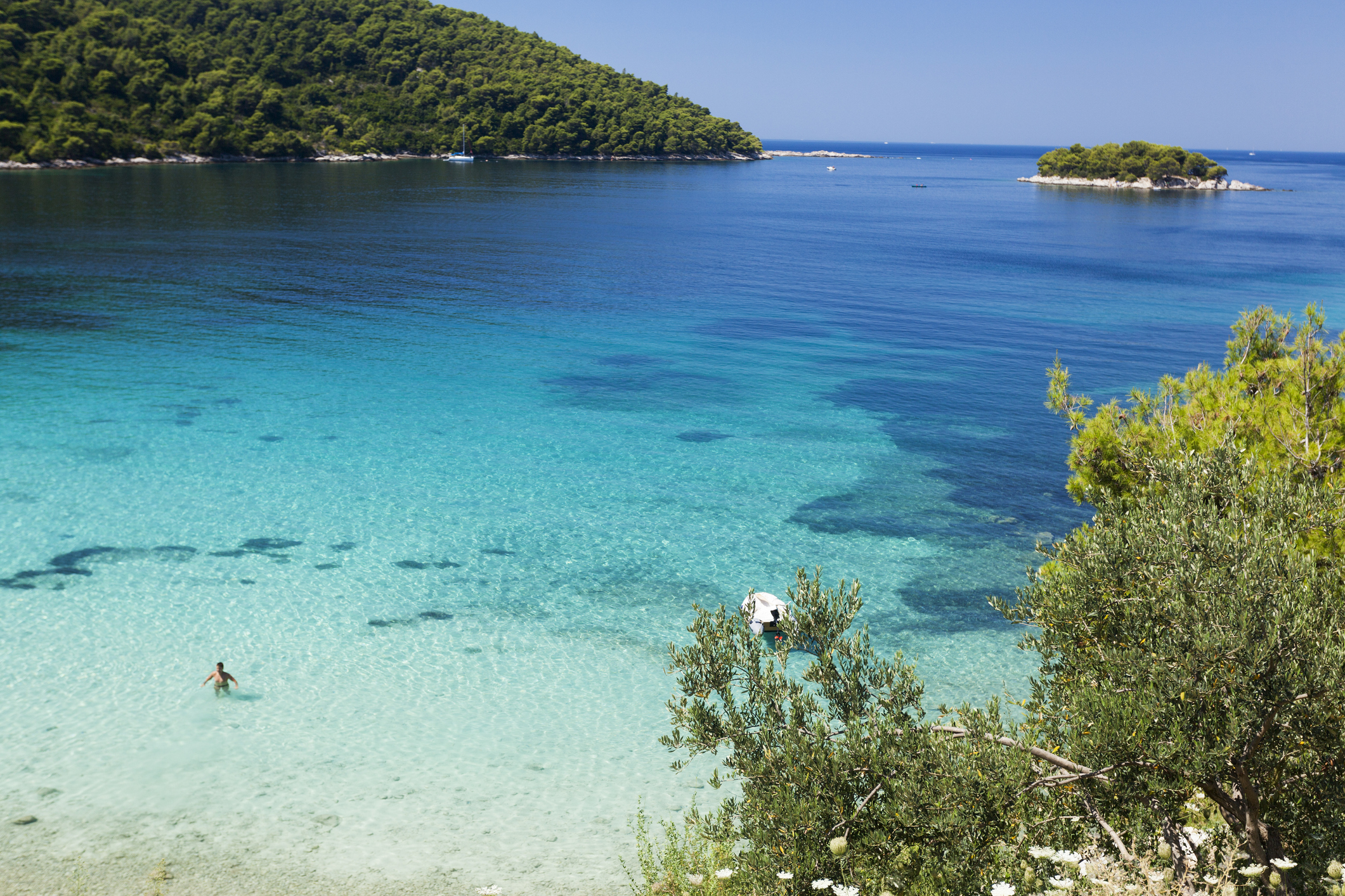 Pebble beach on Peljesac peninsula