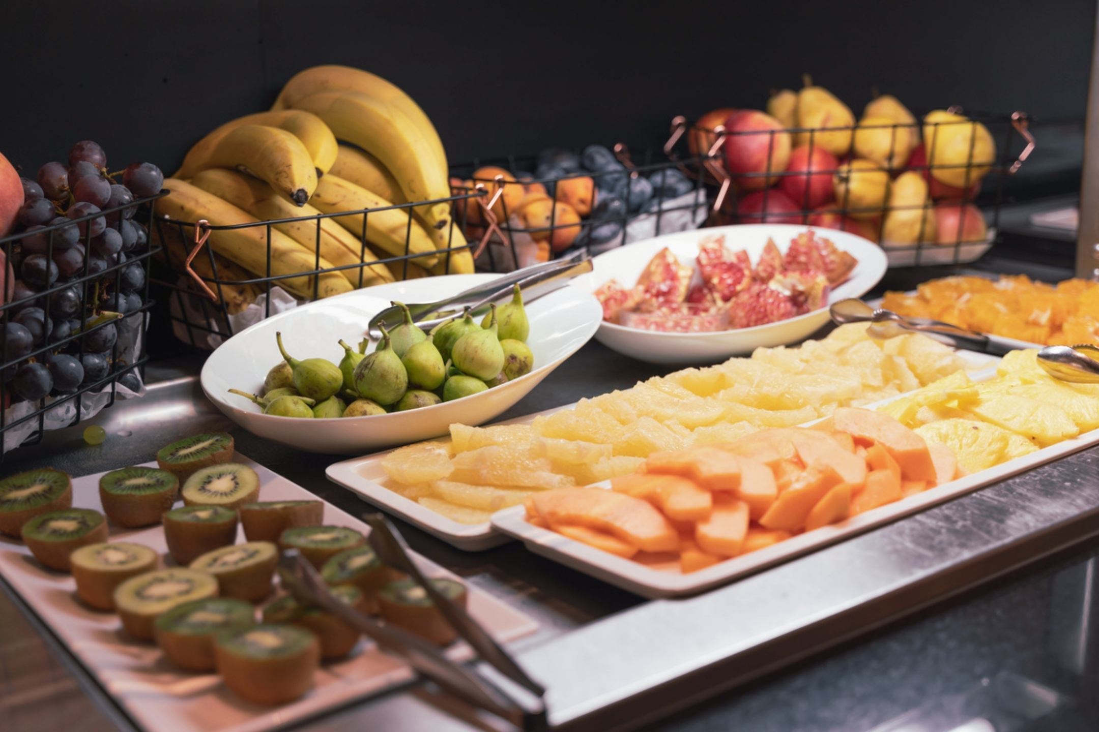 Fresh fruit in the restaurant