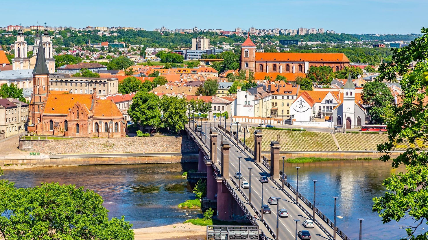 Kaunas Old Town view