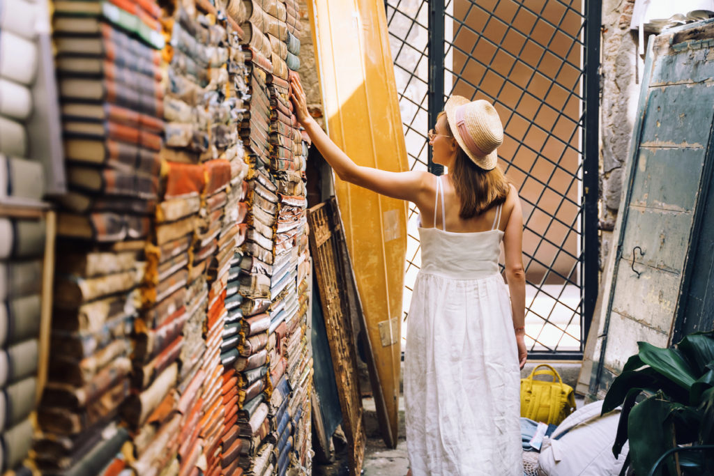 Famous bookstore in Venice