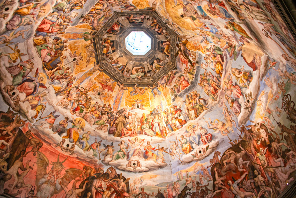 Paintings inside Brunelleschi cupola