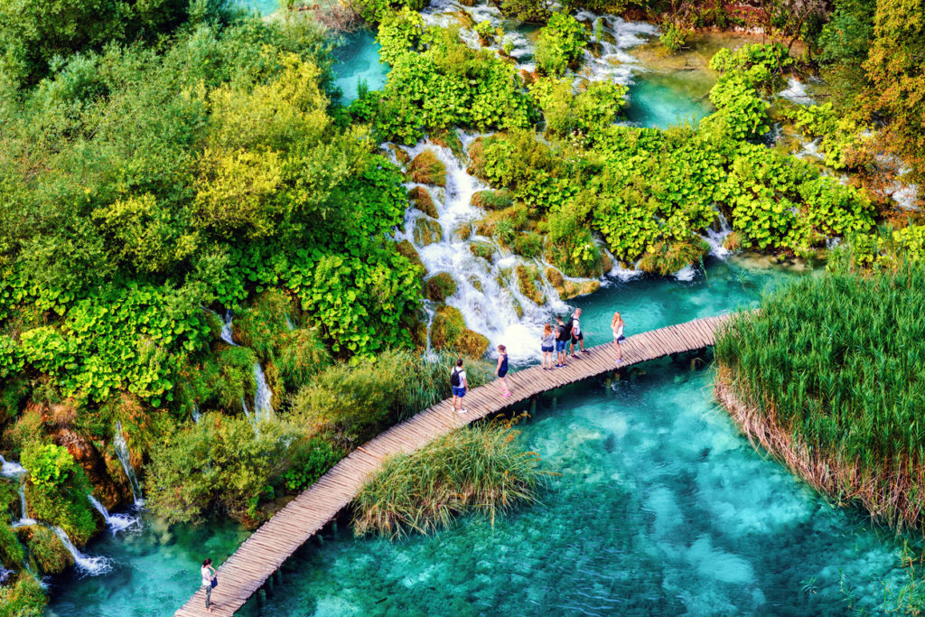 Waterfalls in Plitvice Lakes National Park