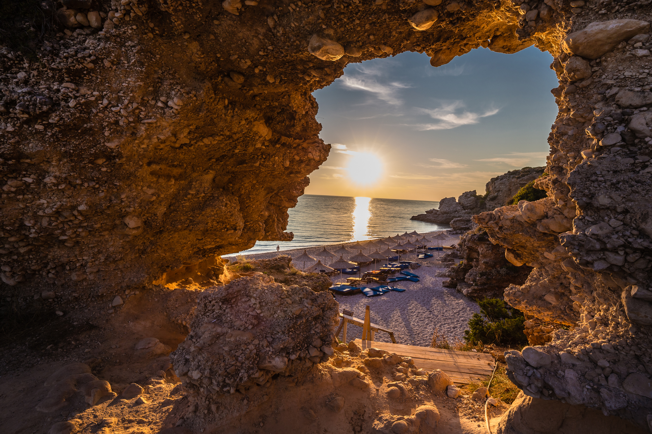 Sunset Above Dhermi Beach