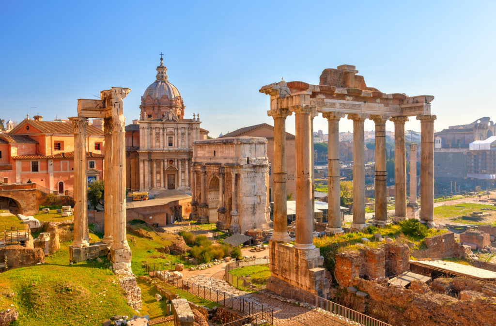 Roman ruins in Rome