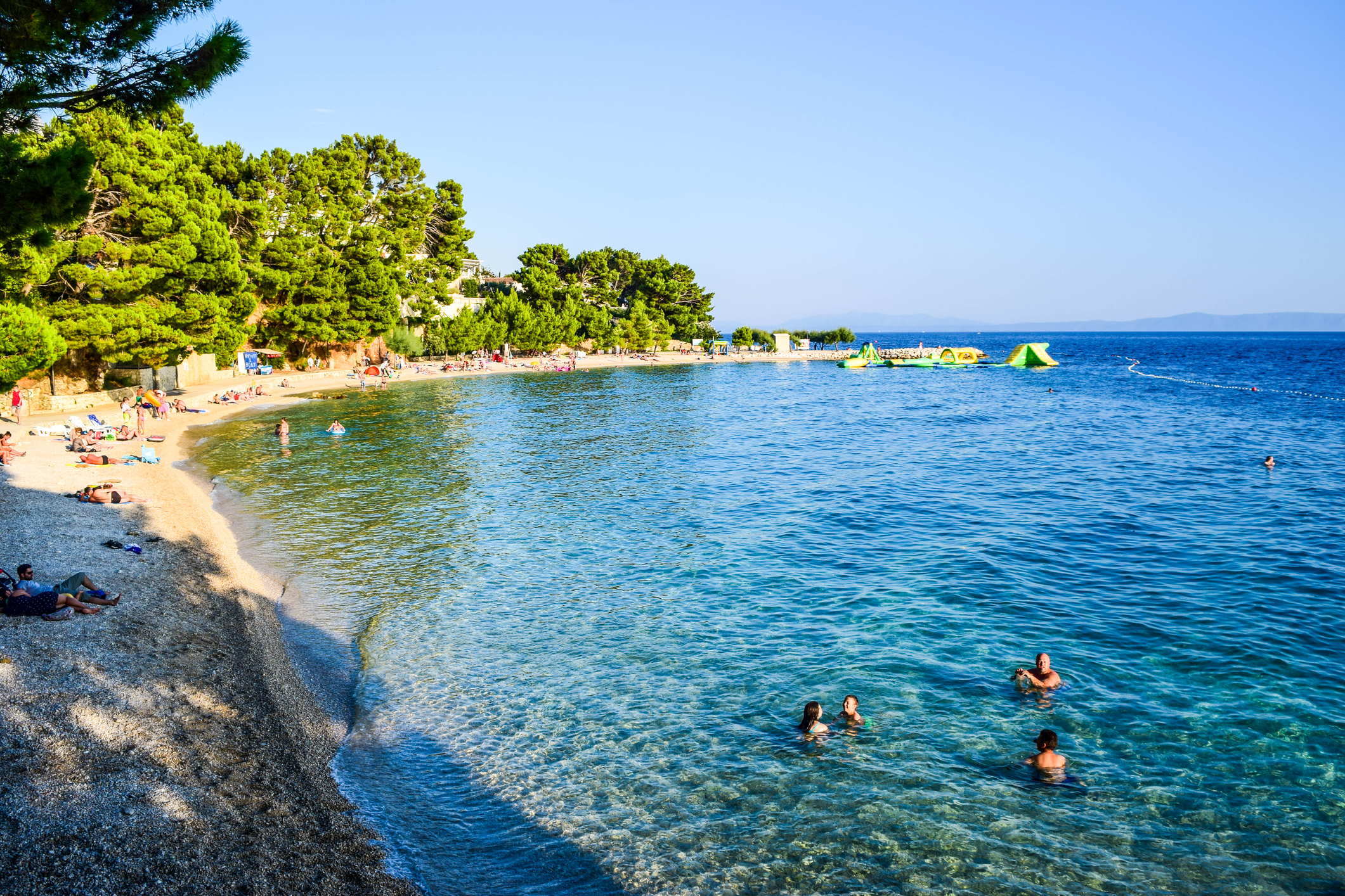 The beautiful beaches of Baska Voda