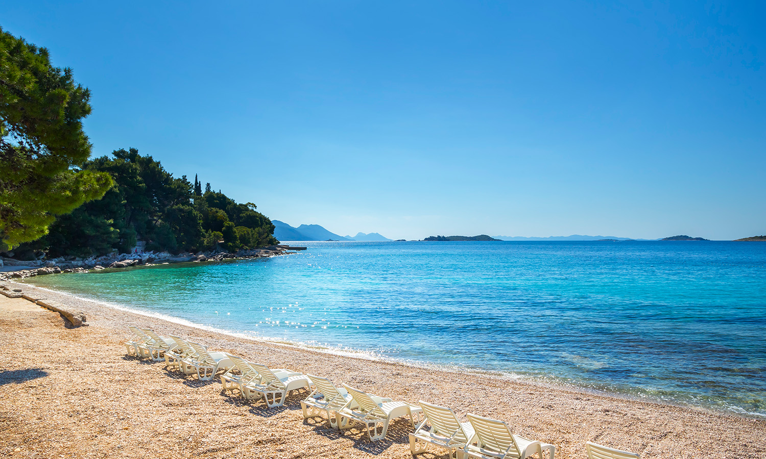 The local beach