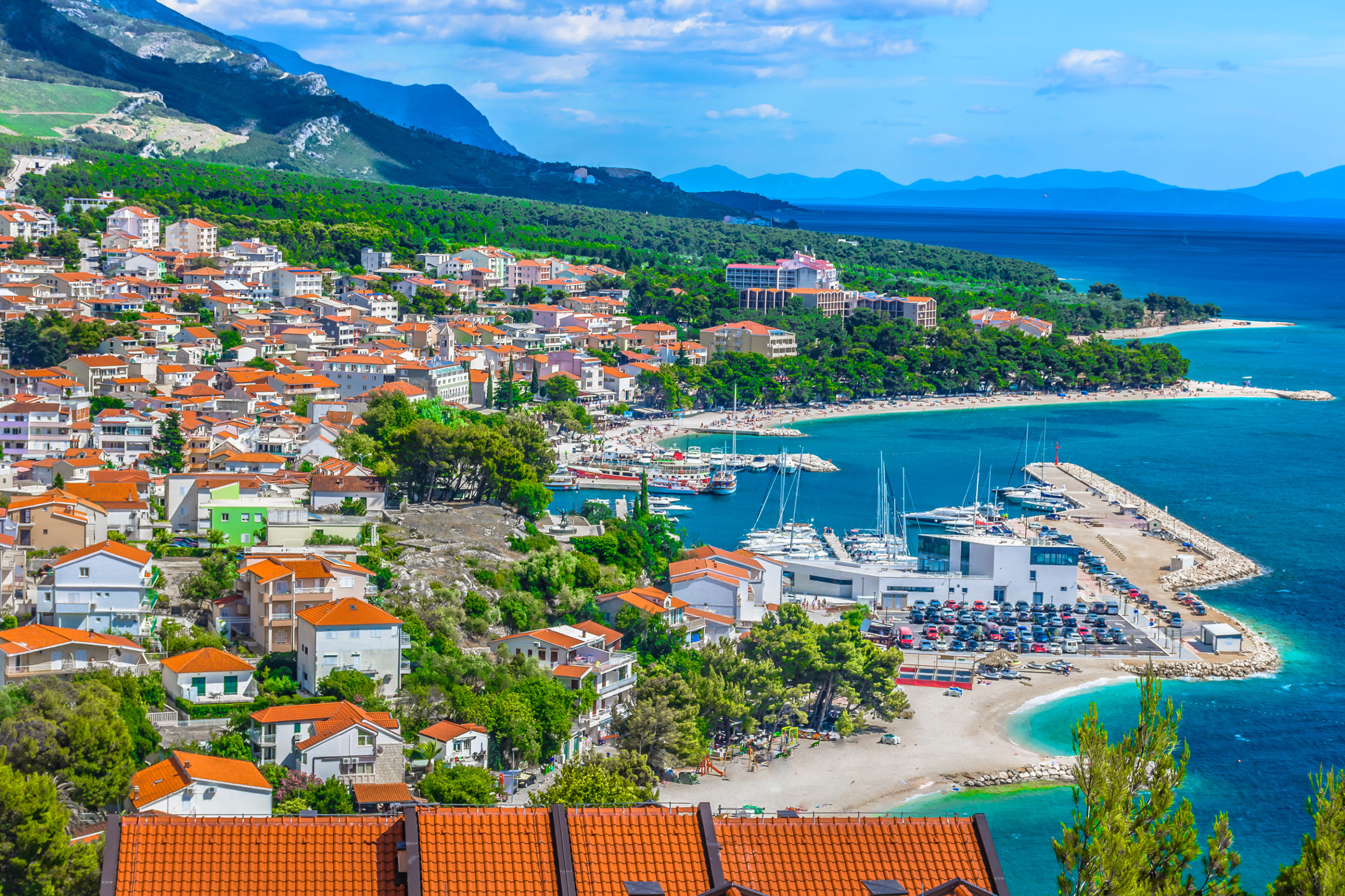 The small coastal resort of Baska Voda