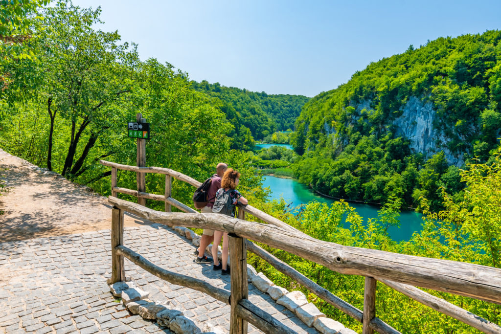 Hiking by the Plitvice Lakes