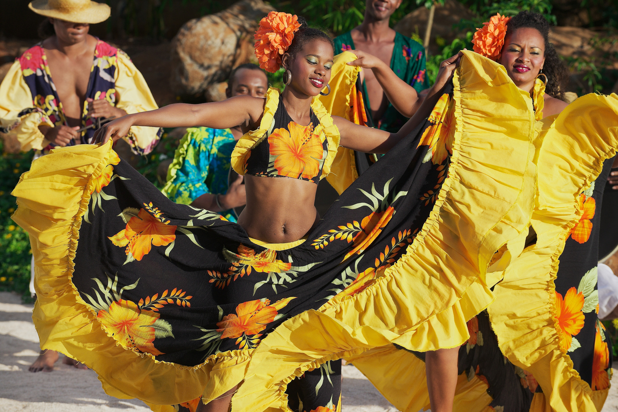 Traditional Creole Sega Dance in Mauritius