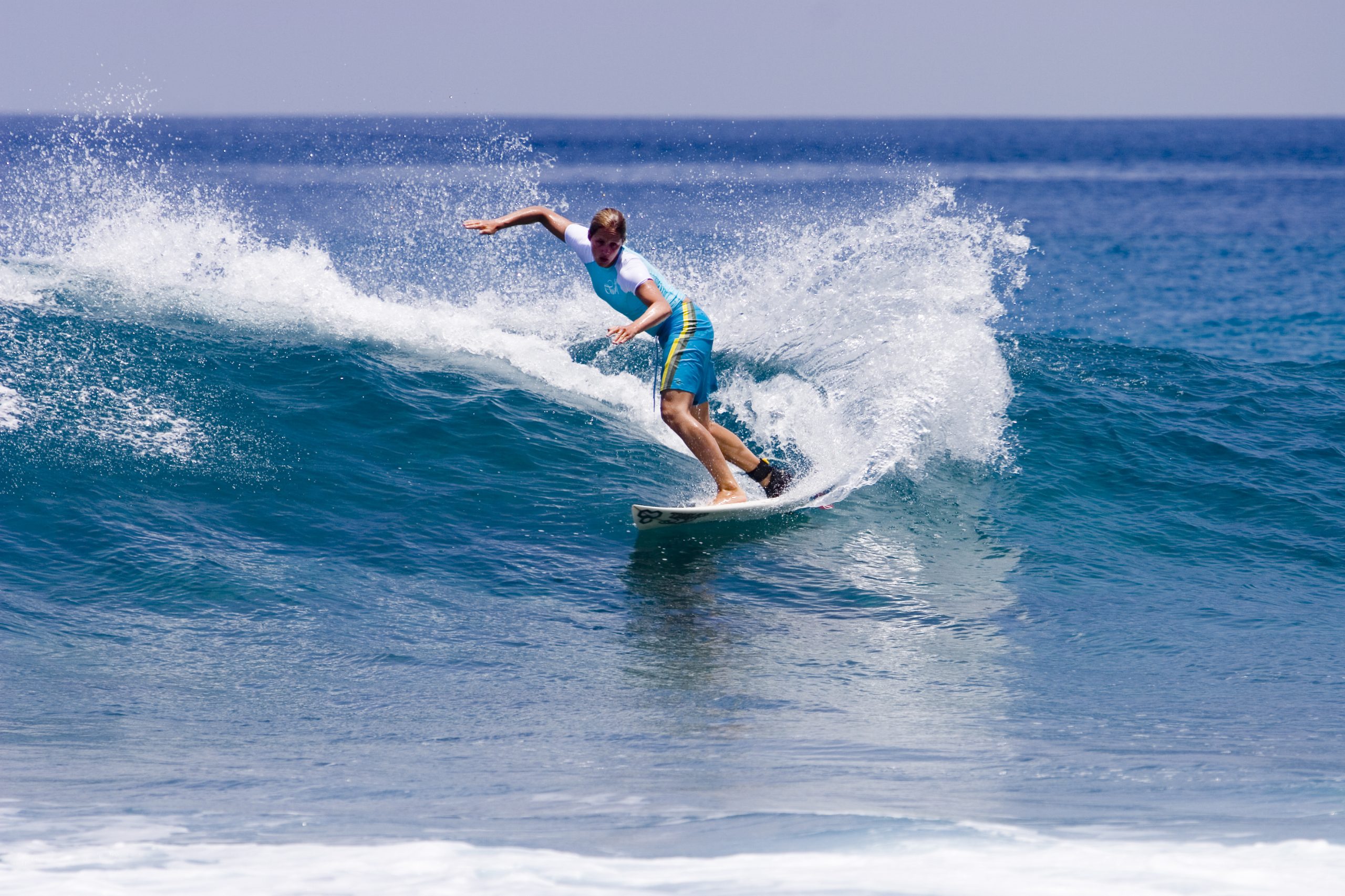 Surfing in the Maldives