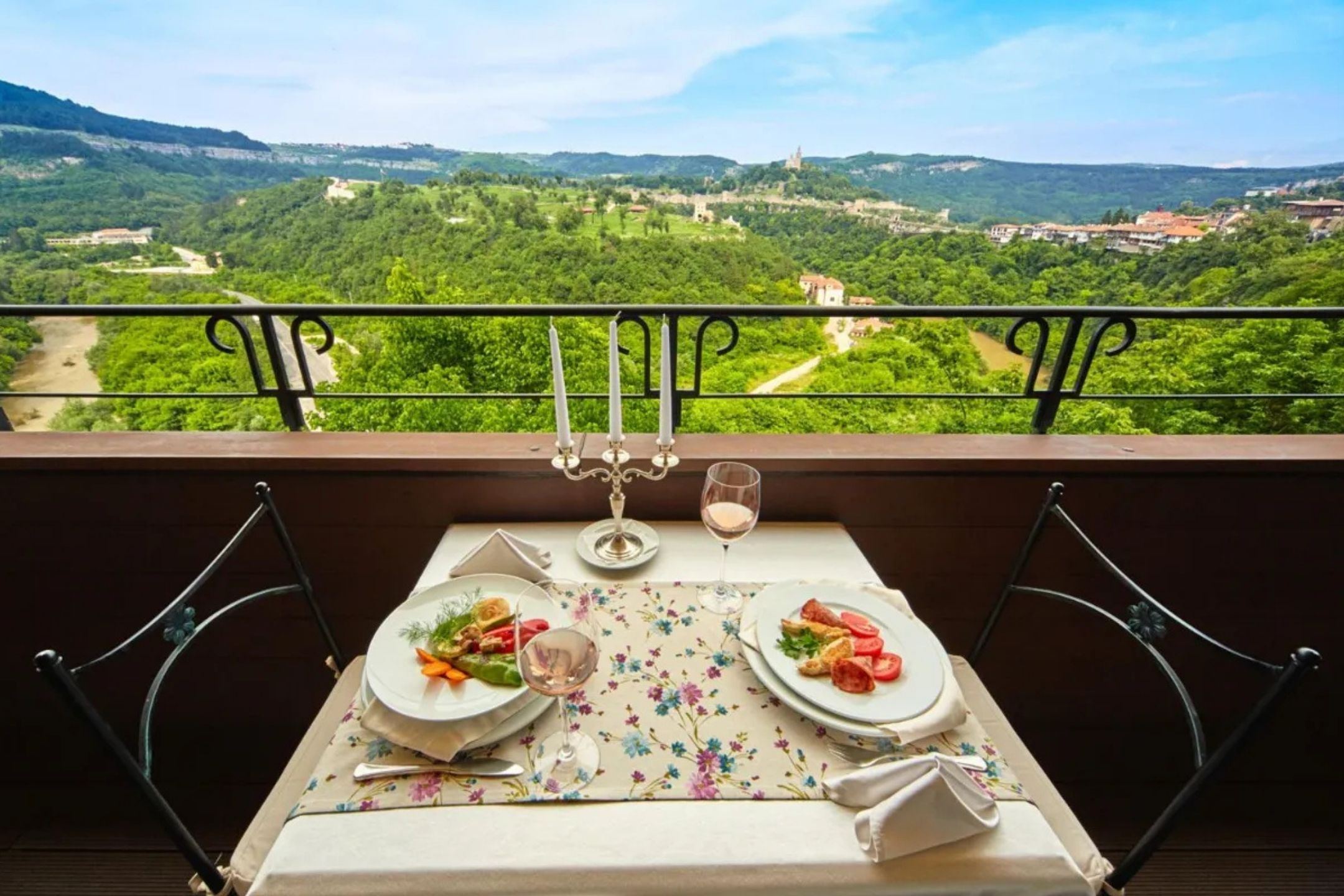 Views from the hotel in Veliko Tarnovo