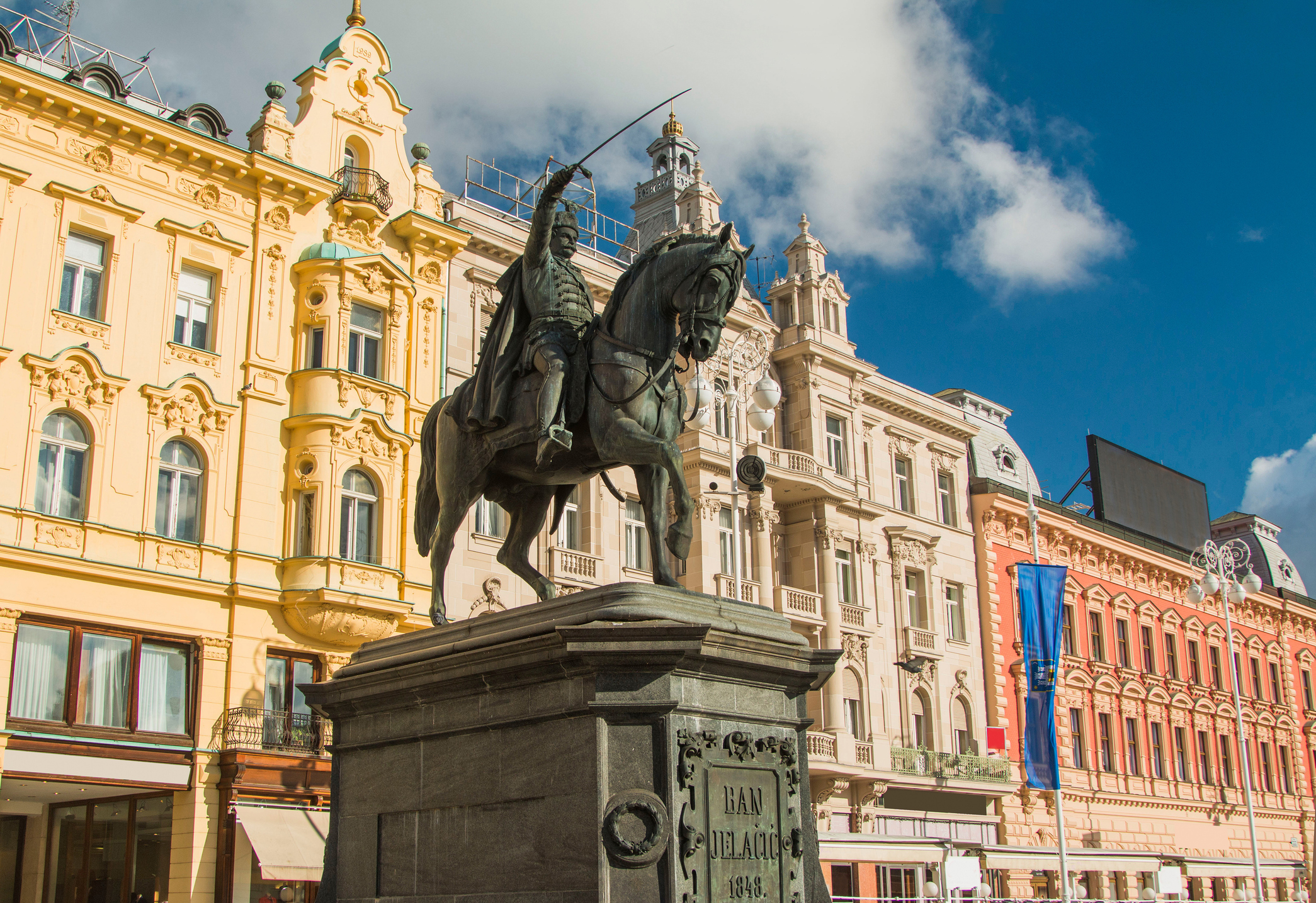 Statue of Ban Jelacic on Jelacic Square