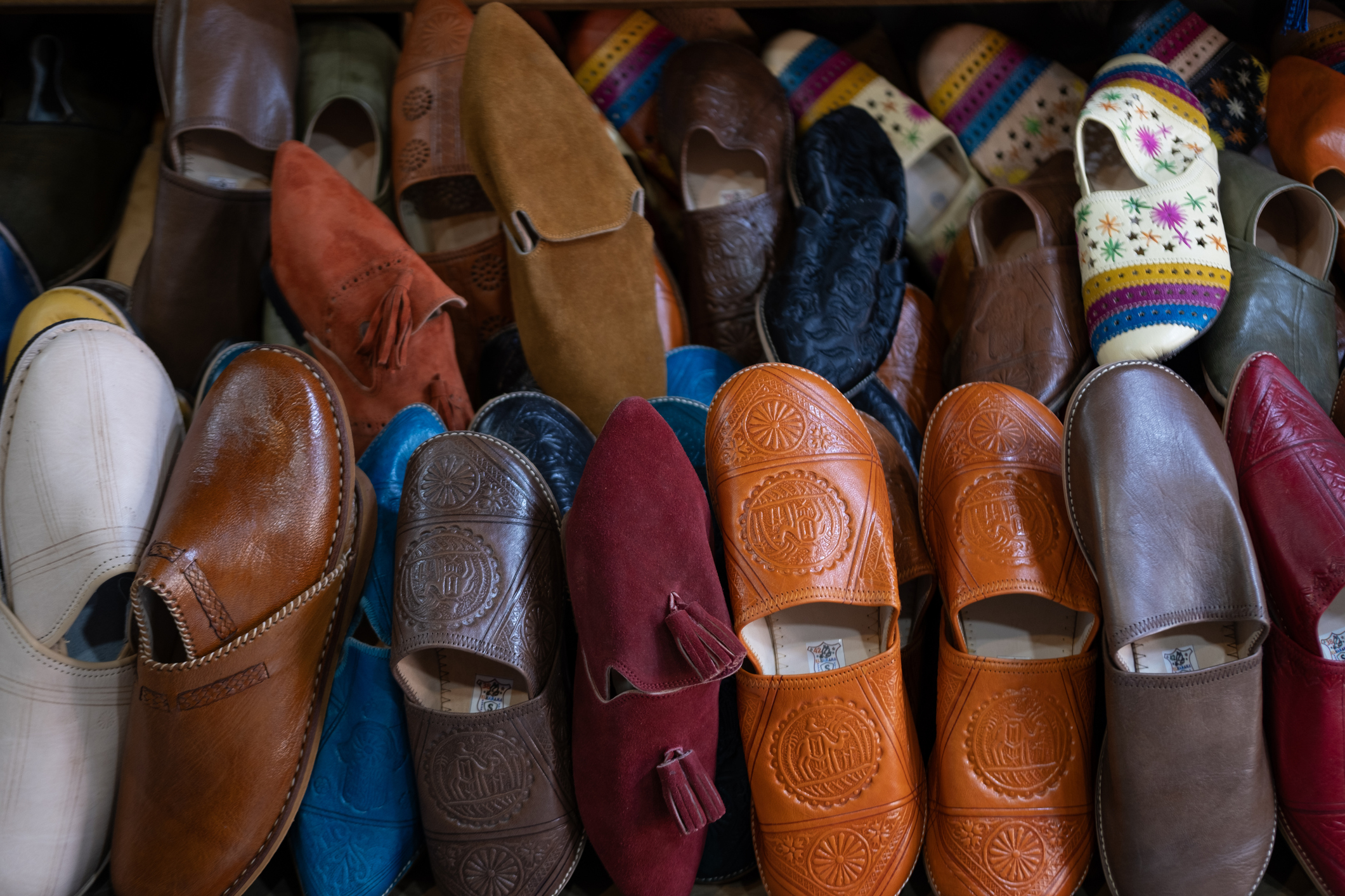 Traditional handmade Moroccan slippers