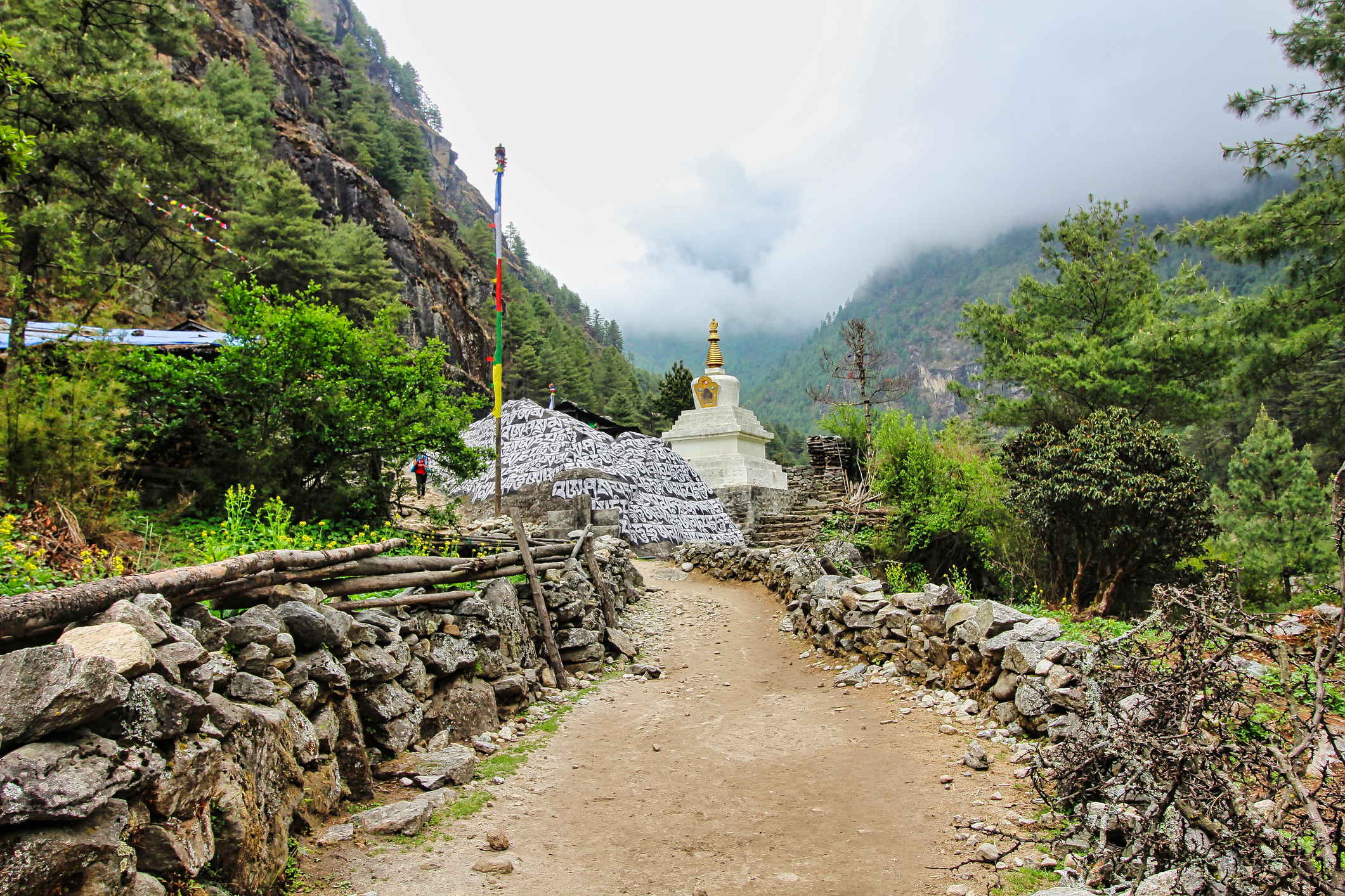 Hiking near Phakding